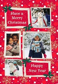 Tap to view Merry Christmas & a Happy New Year Photo Postcard