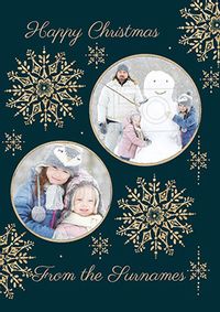 Tap to view Snowflakes Photo Christmas Card