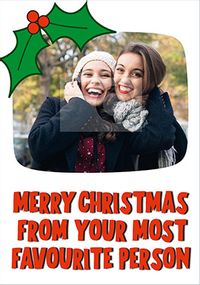 Tap to view Favourite Person Christmas Card