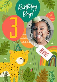 Tap to view Leopard Boy 3RD Birthday Card