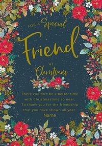 Tap to view Special Friend Christmas Personalised Card