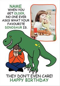 Tap to view Favourite Dinosaur Photo Birthday Card