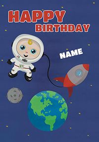 Tap to view Astronaut Personalised Birthday Card