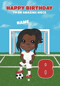 Tap to view Footie Daughter 8th Birthday Card