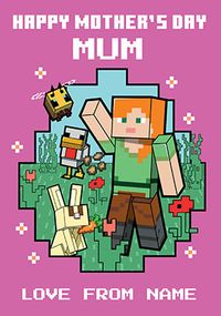 Tap to view Minecraft - Mother's Day Mum Personalised Card