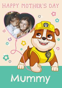 Tap to view Paw Patrol Heart Photo Mothers Day Card