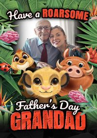 Tap to view The Lion King Roarsome Grandad Photo Father's Day Card