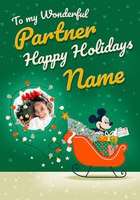 Tap to view Mickey Partner Christmas Photo Card