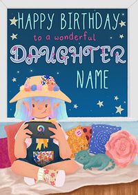 Tap to view Dolly Daydream  Daughter Personalised Birthday Card