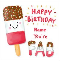 Tap to view Ice Lolly Kids Birthday Card