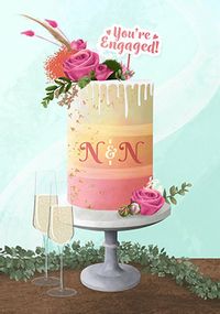 Tap to view Coloured Tier Cake Engagement Card