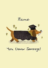 Tap to view Clever Sausage Graduation Card