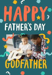 Tap to view Godfather photo Father's Day Card