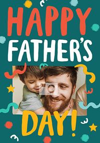 Tap to view Streamers Father's Day Photo Card