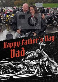 Tap to view Biker Photo Father's Day Card