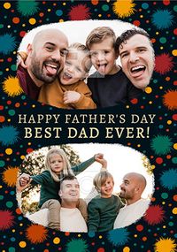 Tap to view Spotty Father's Day Photo Card