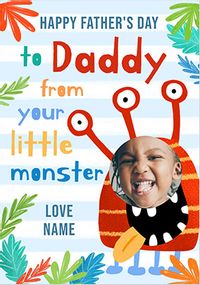 Tap to view Little Monster Daddy Father's Day Photo Card