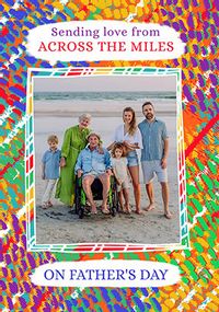 Tap to view Across The Miles Single Photo Father's Day Card