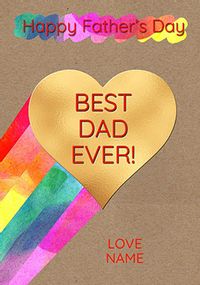 Tap to view Rainbow Father's Day Personalised Card