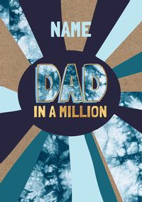Tap to view Dad in a Million Personalised Father's Day Card