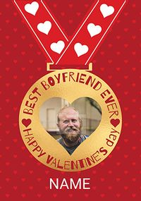 Tap to view Boyfriend Medal Photo Valentine Card