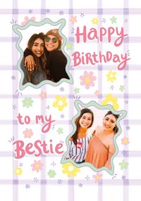 Tap to view Happy Birthday Bestie Photo Birthday Card