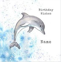 Tap to view Dolphin Personalised Birthday Card