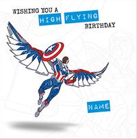 Tap to view Avengers Captain America High Flying Birthday Card