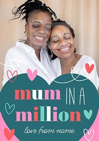 Tap to view Mum in a Million Photo Mother's Day Card