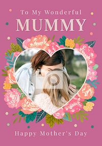 Tap to view Wonderful Mummy Photo Mother's Day Card
