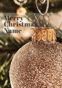 Tap to view Pure And Simple Christmas Bauble Card