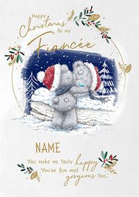 Tap to view Me To You - Fiancee Christmas Personalised Card