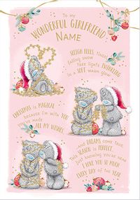 Tap to view Girlfriend Verse Christmas Personalised Card