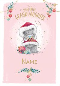 Tap to view Me To You - Granddaughter Christmas Personalised Card