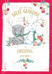 Tap to view Great Grandma Cute Christmas Personalised Card