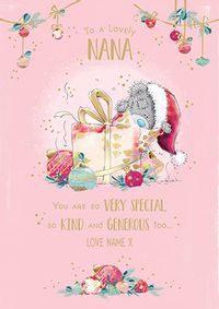 Tap to view Me To You - Nana Christmas Personalised Card