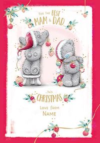 Tap to view Me To You - Mam & Dad Christmas Personalised Card