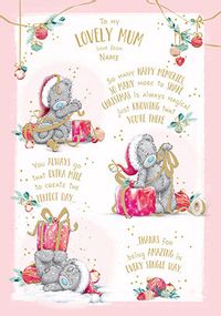 Tap to view Me To You - Mum Verse Christmas Personalised Card
