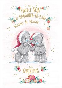 Tap to view Son & Daughter in Law Cute Christmas Personalised Card