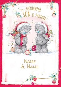 Tap to view Me To You - Son & Partner Christmas Personalised Card