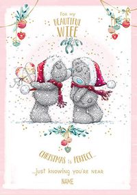 Tap to view Me To You - Wife Christmas Personalised Card