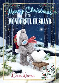 Tap to view Me To You - Christmas Husband Personalised Card