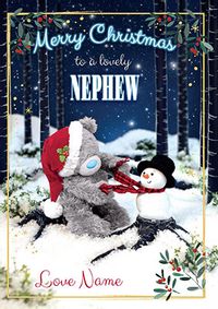 Tap to view Me To You - Nephew Christmas Personalised Card