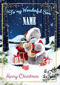 Tap to view Me To You - Son Christmas Personalised Card