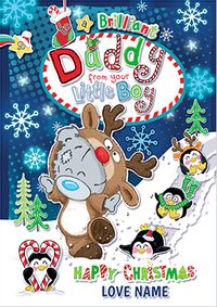 Tap to view Me To You Dinky -Daddy Christmas Personalised Card