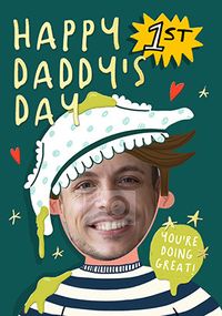 Tap to view Happy 1st Daddy's Day Photo Father's Day Card