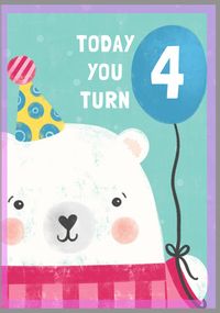Tap to view 4th Birthday Bear Card