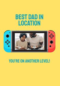 Tap to view Dad On Another Level Fathers Day Photo Card