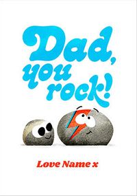 Tap to view Dad You Rock Father's Day Card