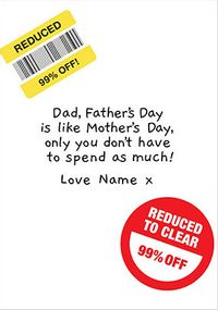 Tap to view Spend less Father's Day Card